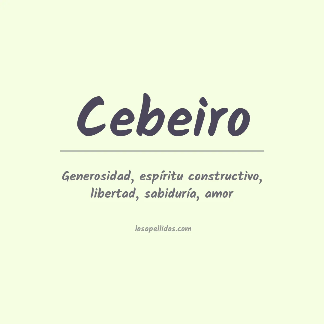 Apellido Cebeiro