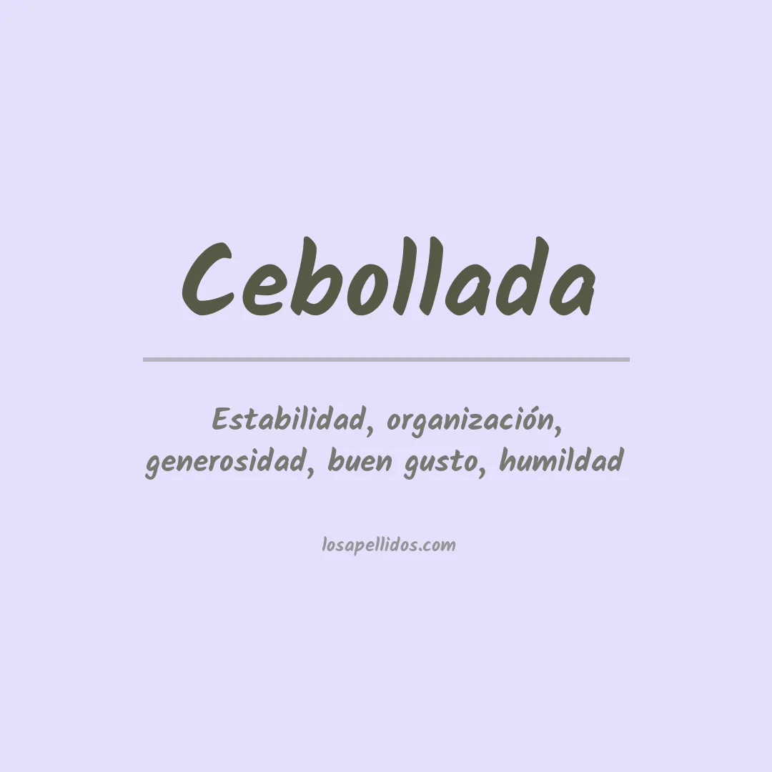 Apellido Cebollada