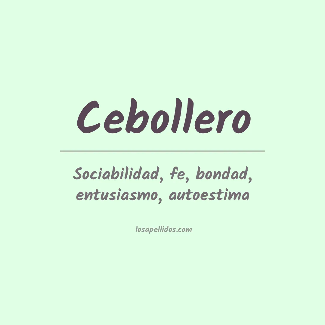 Apellido Cebollero