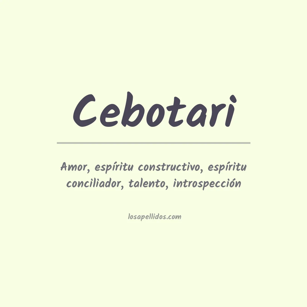 Apellido Cebotari