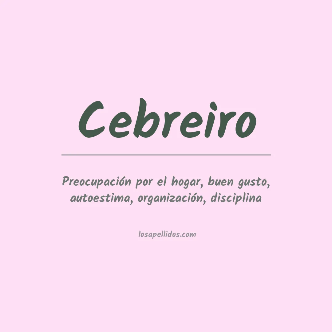 Apellido Cebreiro