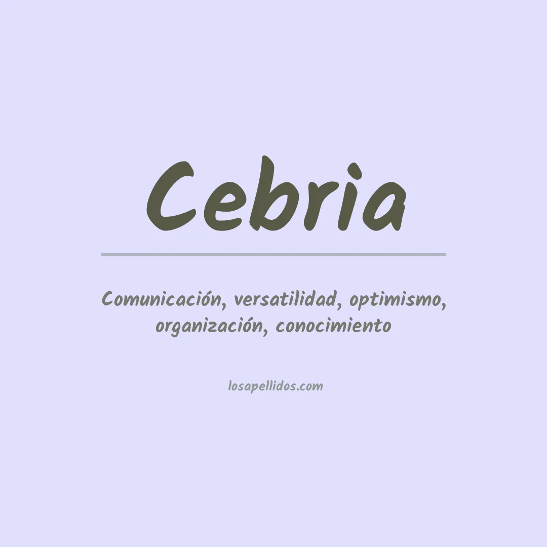 Apellido Cebria