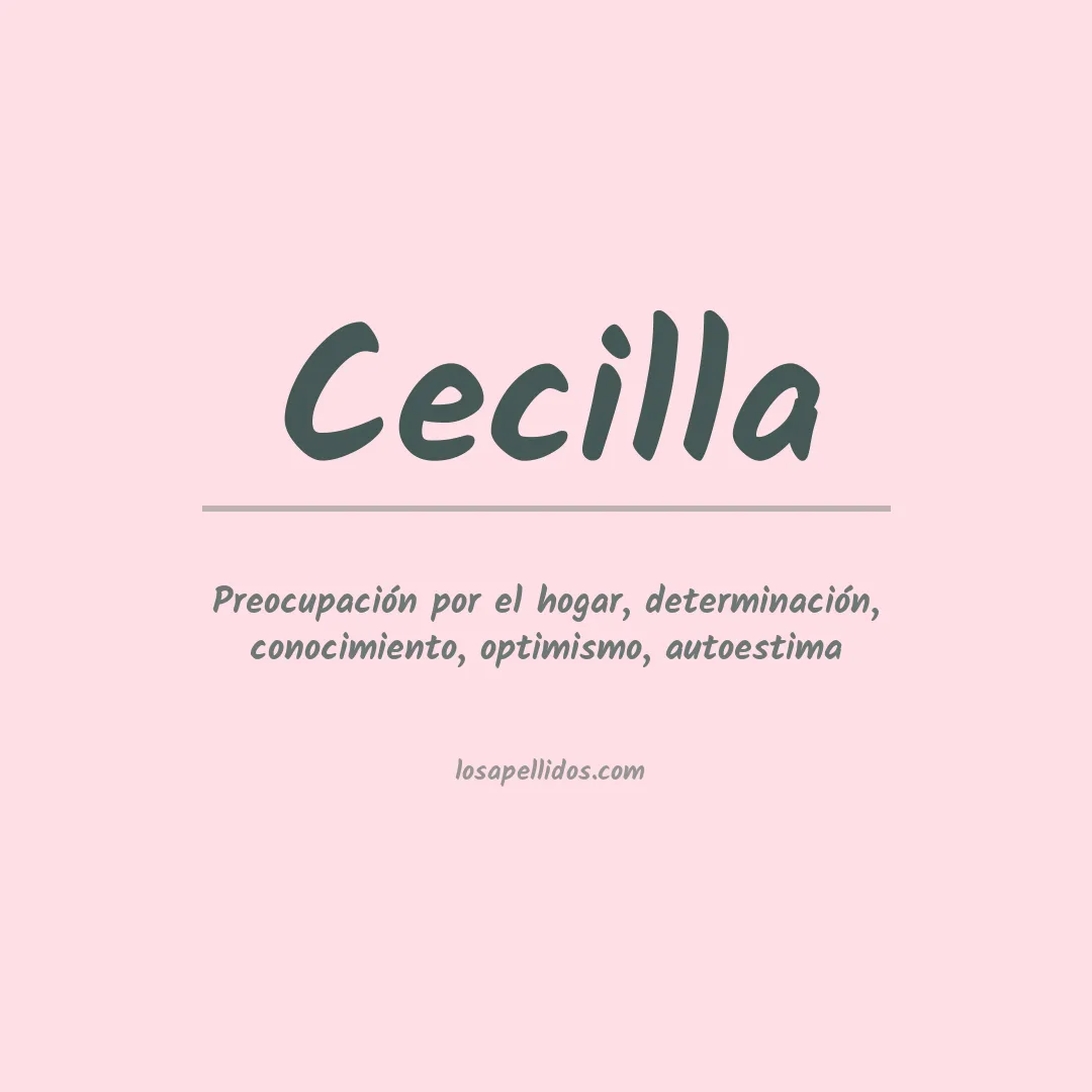 Apellido Cecilla