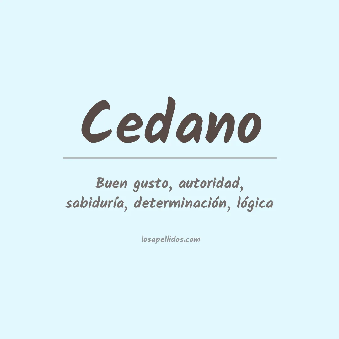 Apellido Cedano