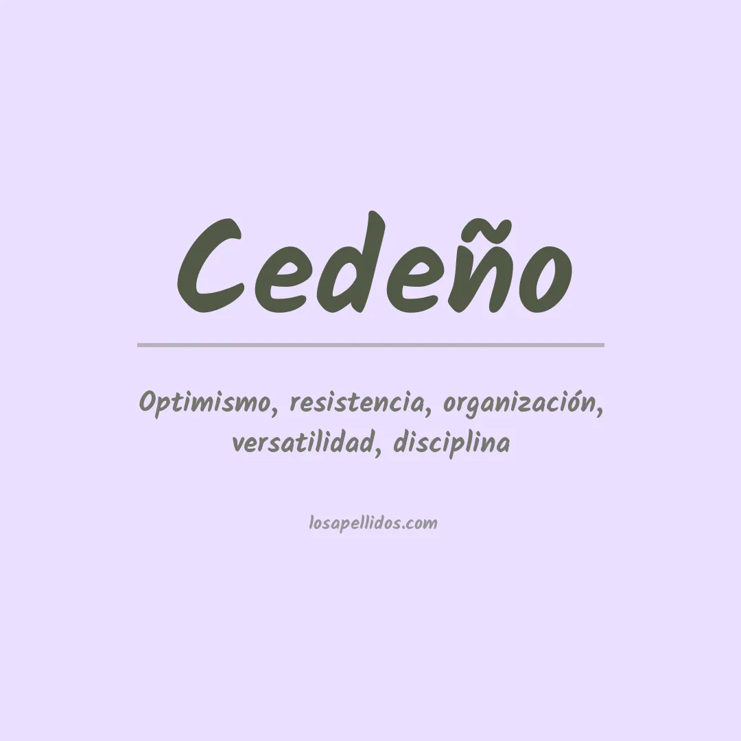 Apellido Cedeño