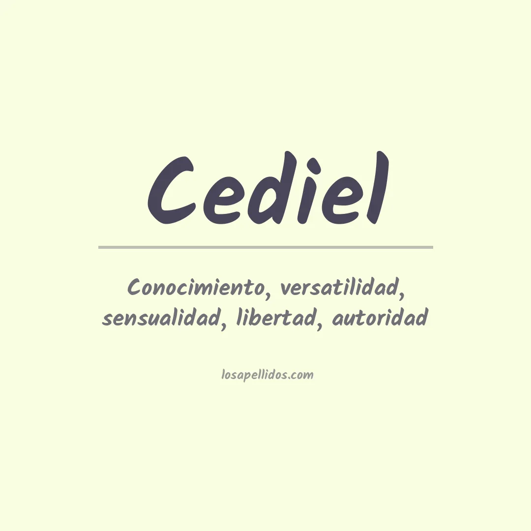 Apellido Cediel