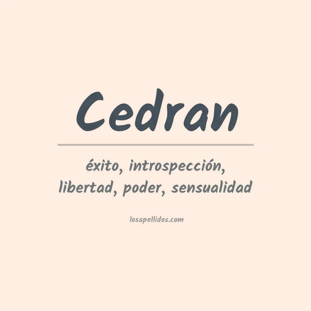 Apellido Cedran