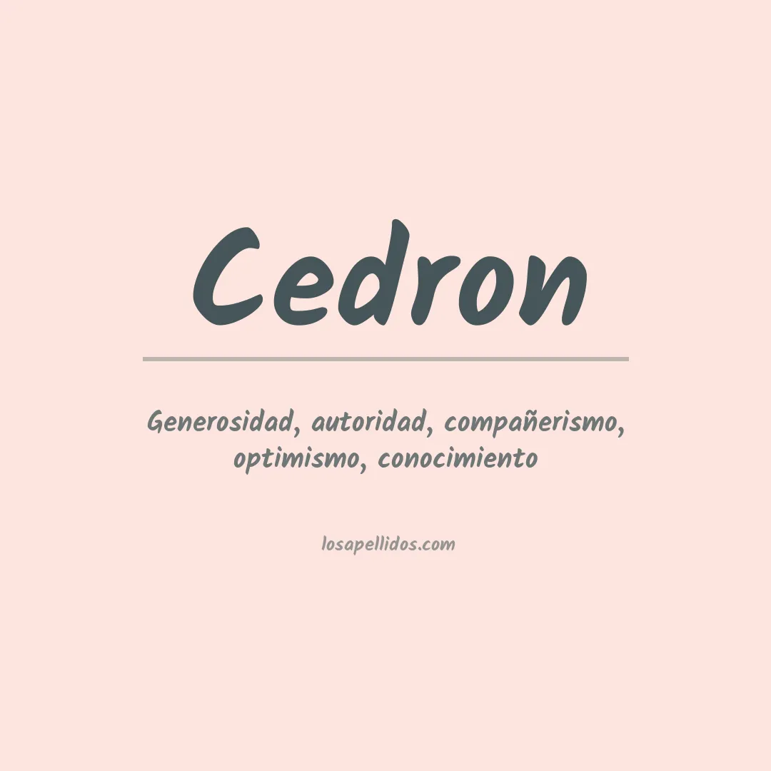 Apellido Cedron