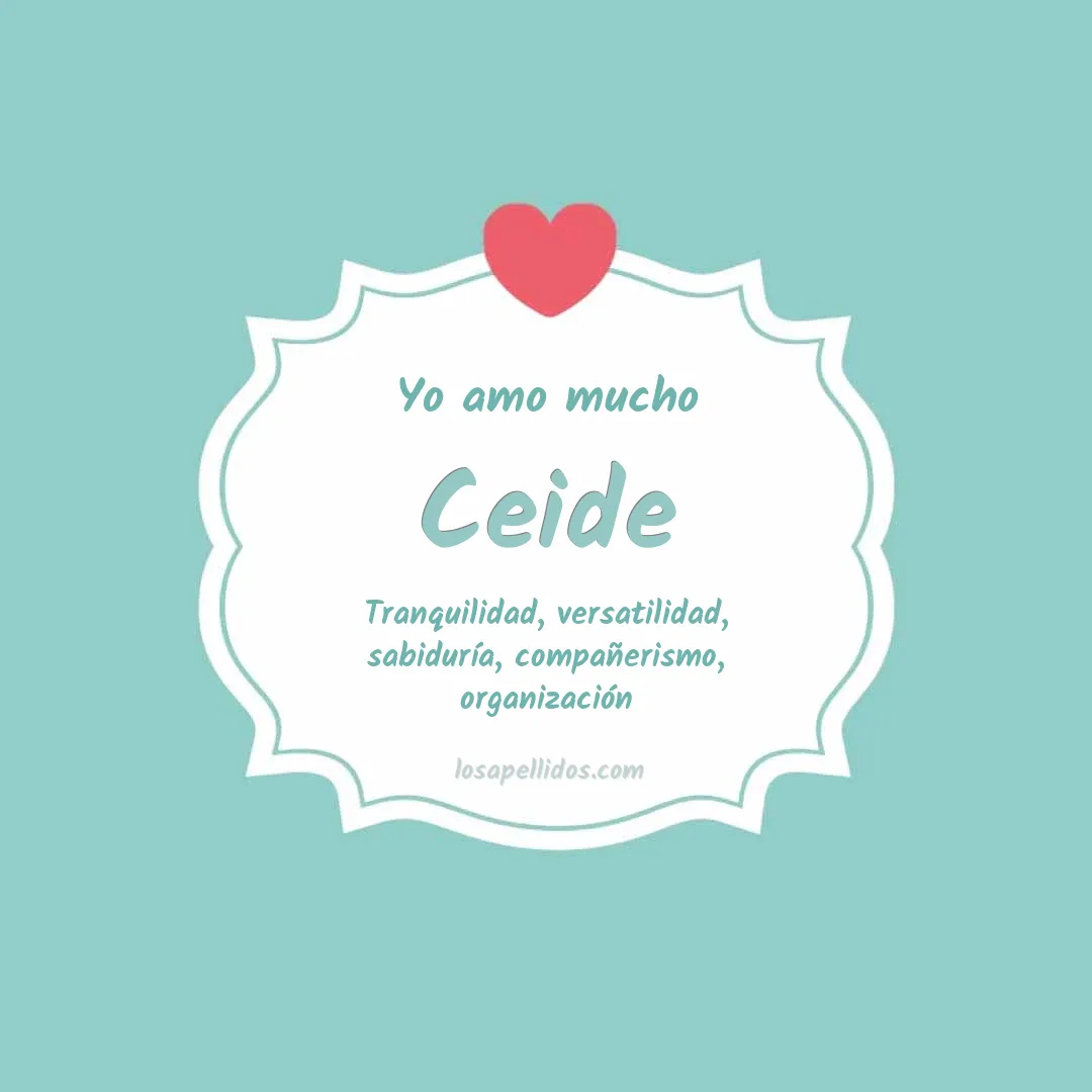 Yo amo mucho Ceide