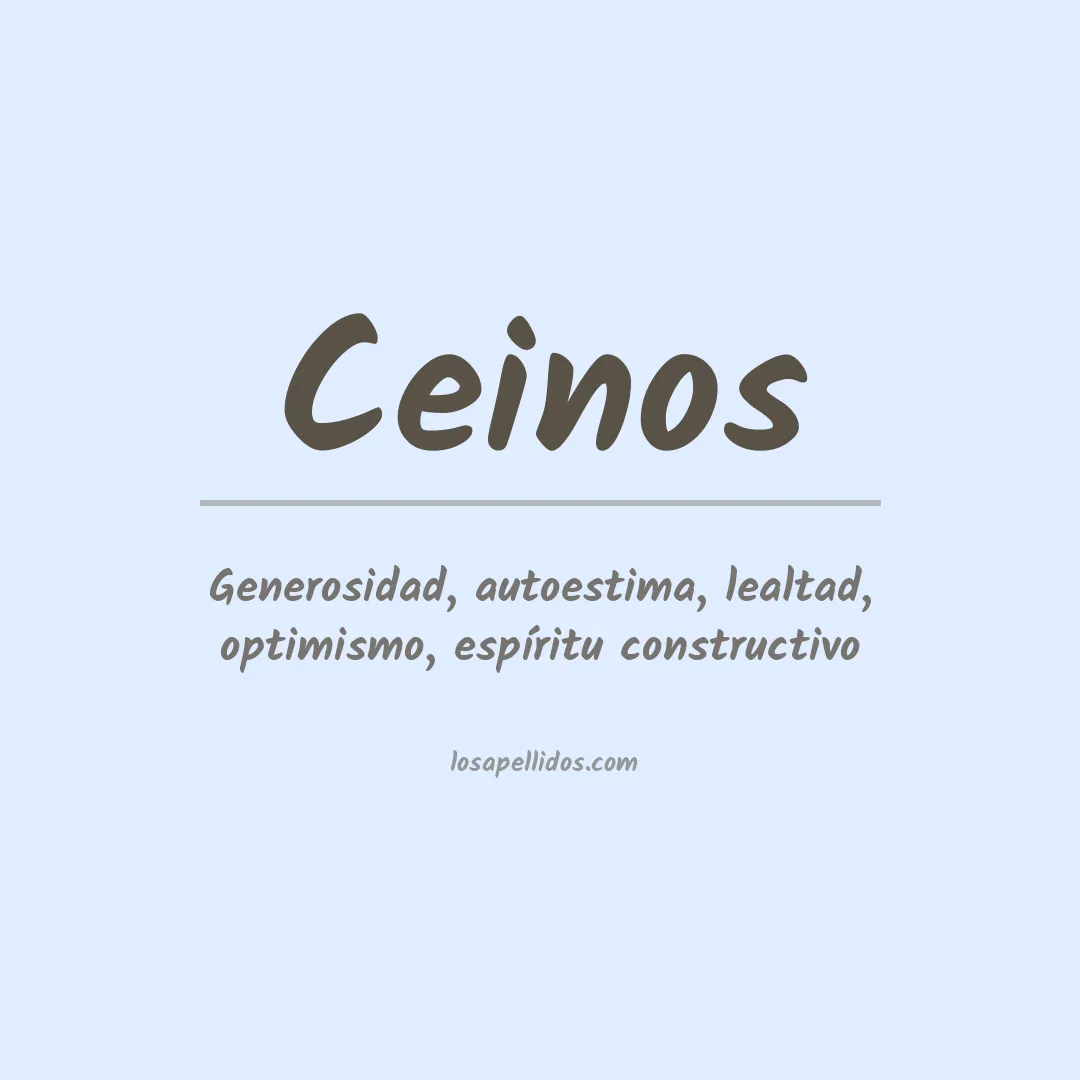 Apellido Ceinos
