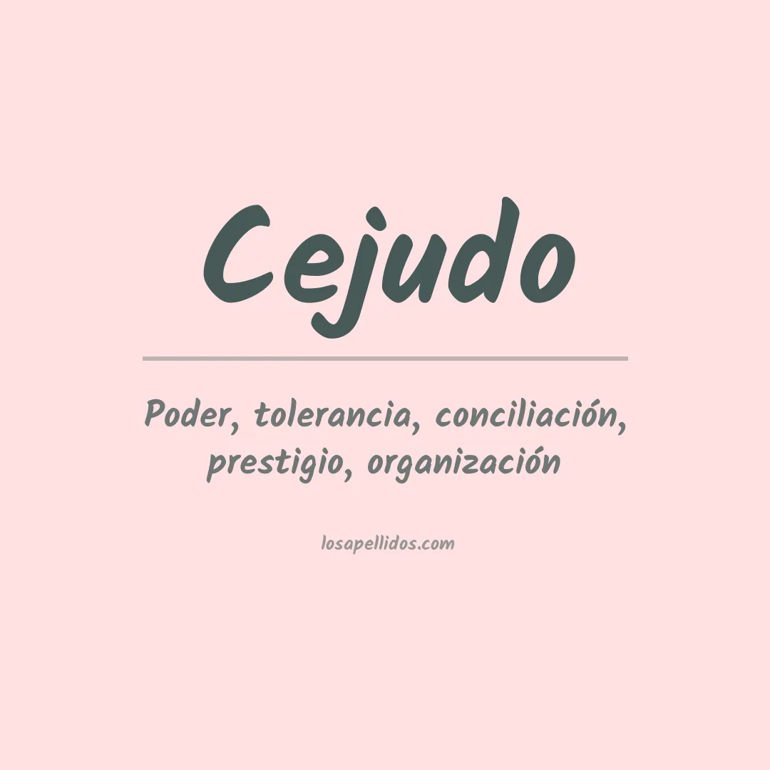 Apellido Cejudo