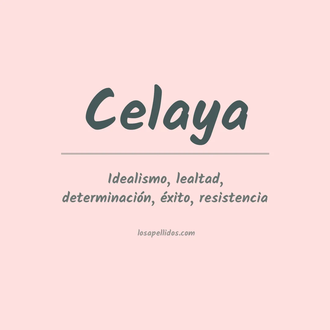 Apellido Celaya