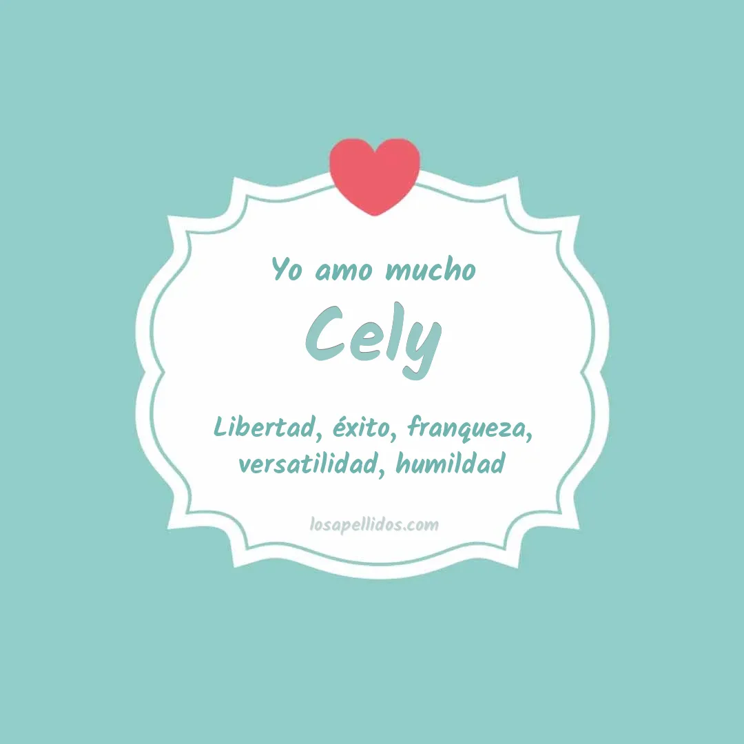 Yo amo mucho Cely