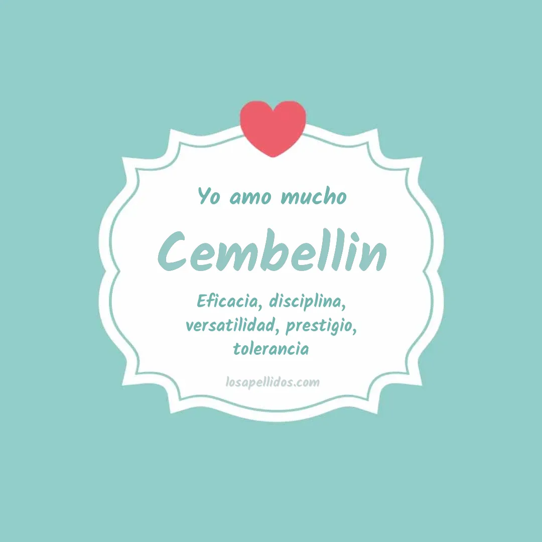 Yo amo mucho Cembellin