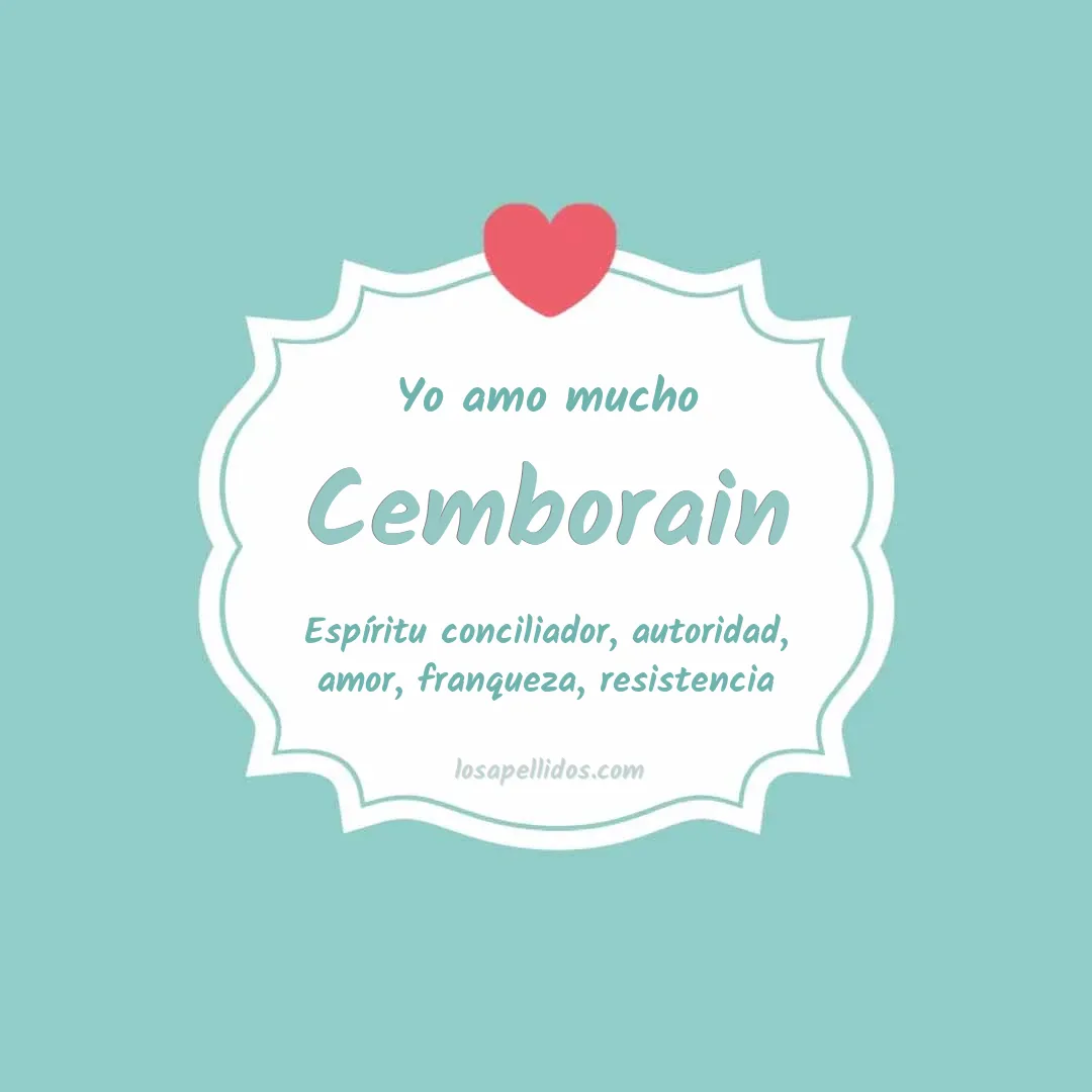 Yo amo mucho Cemborain