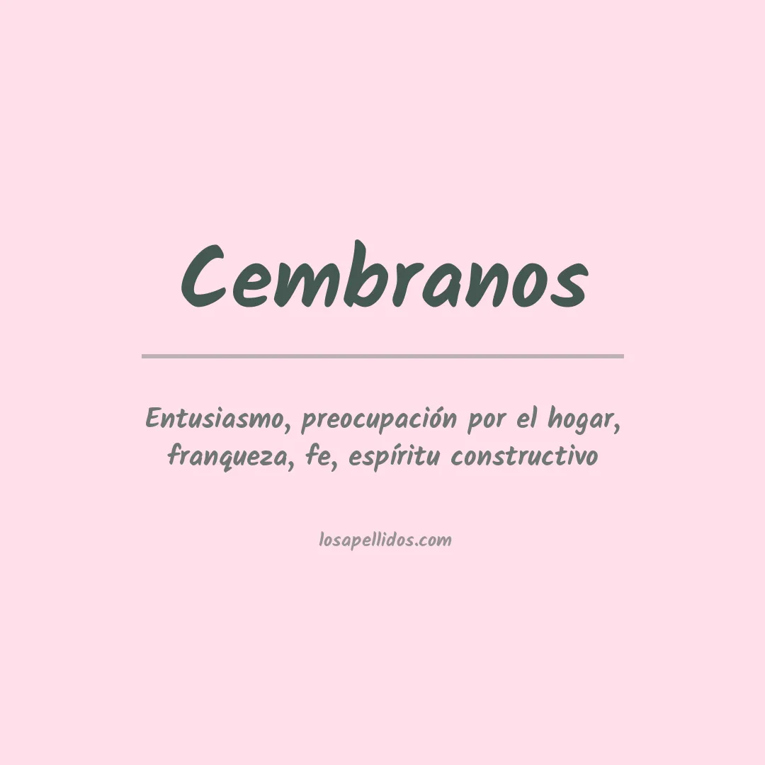 Apellido Cembranos