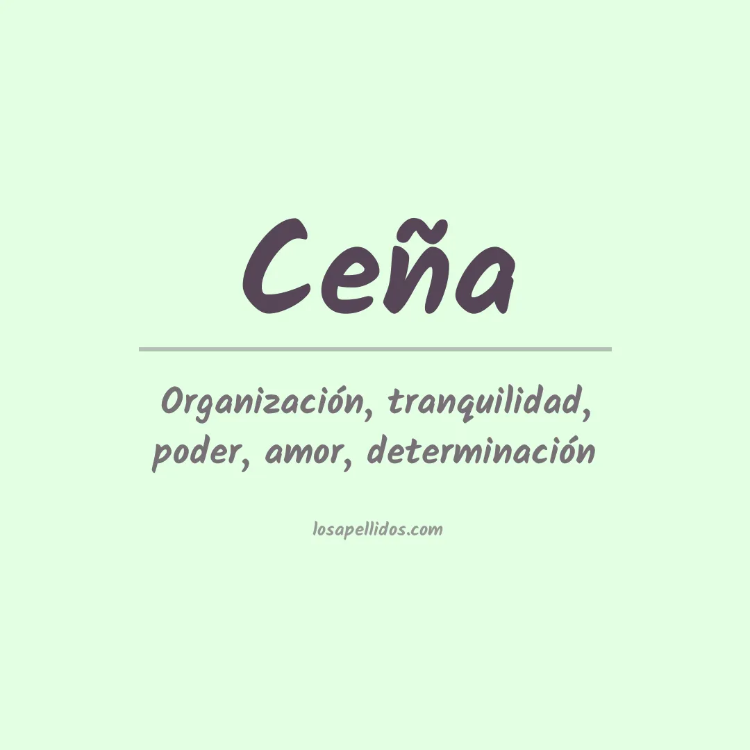 Apellido Ceña