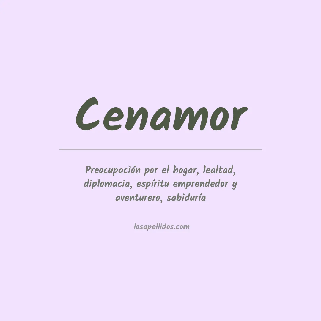 Apellido Cenamor