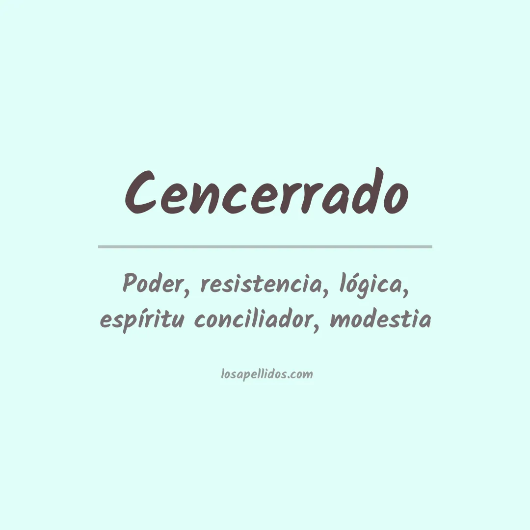 Apellido Cencerrado