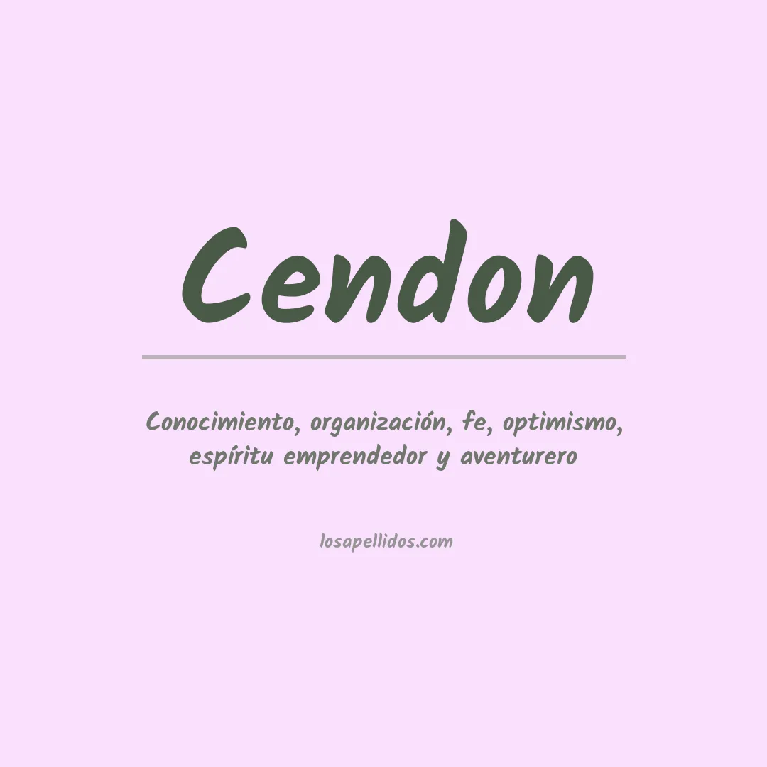 Apellido Cendon