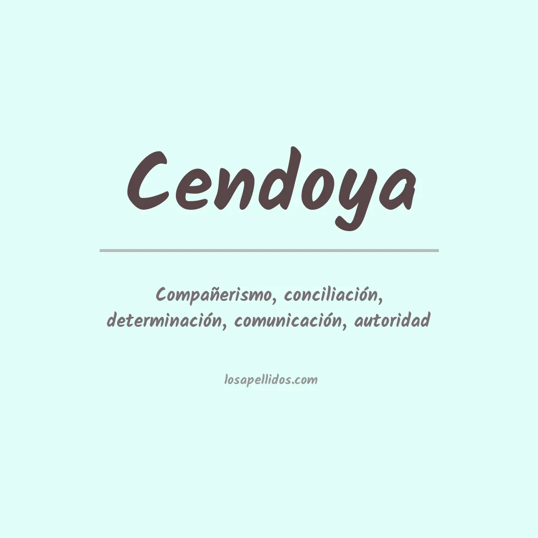 Apellido Cendoya