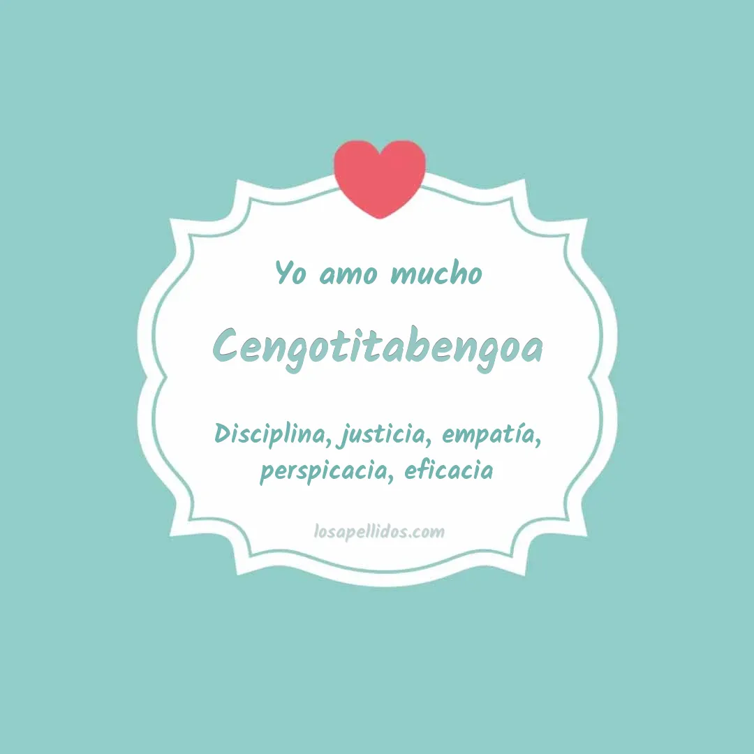 Yo amo mucho Cengotitabengoa