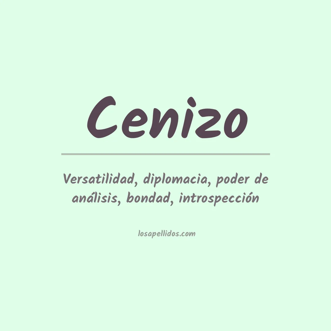 Apellido Cenizo