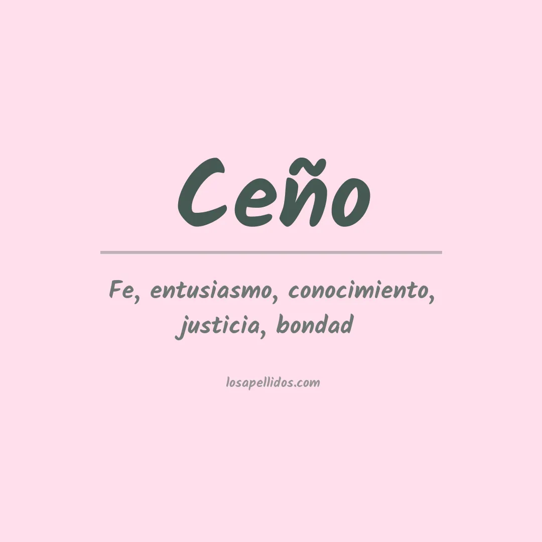 Apellido Ceño