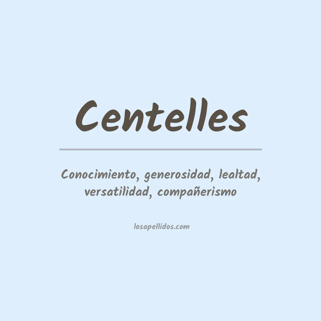 Apellido Centelles