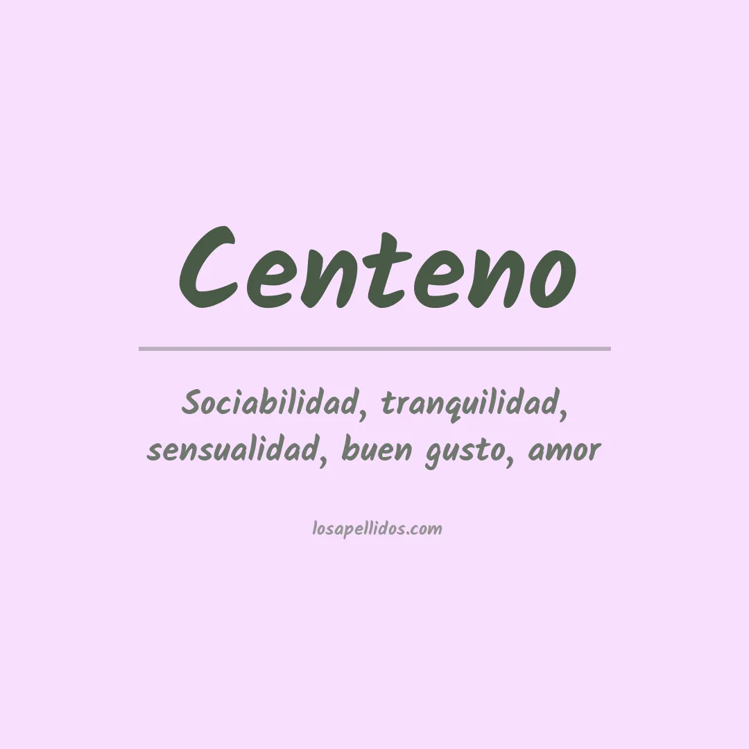 Apellido Centeno