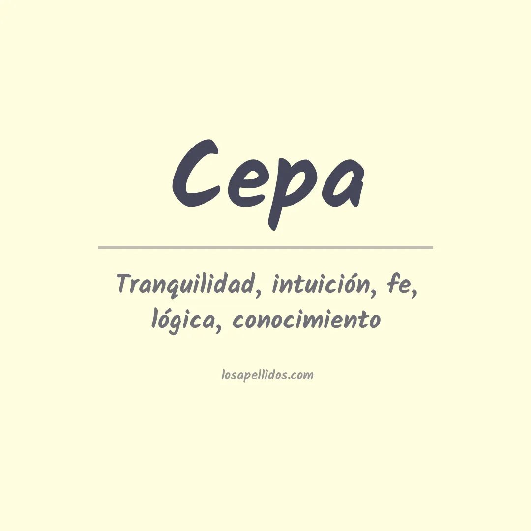 Apellido Cepa