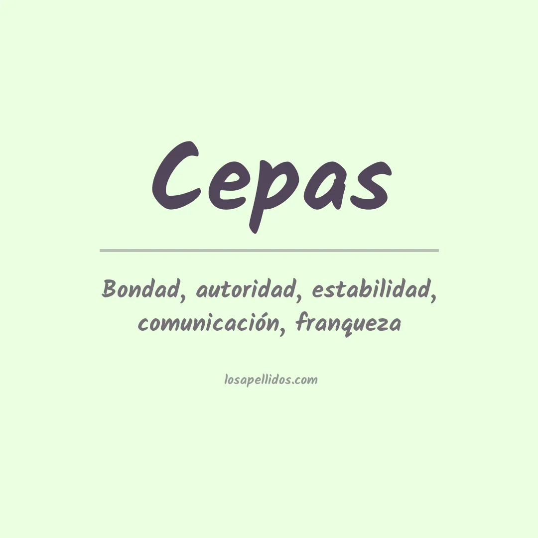 Apellido Cepas
