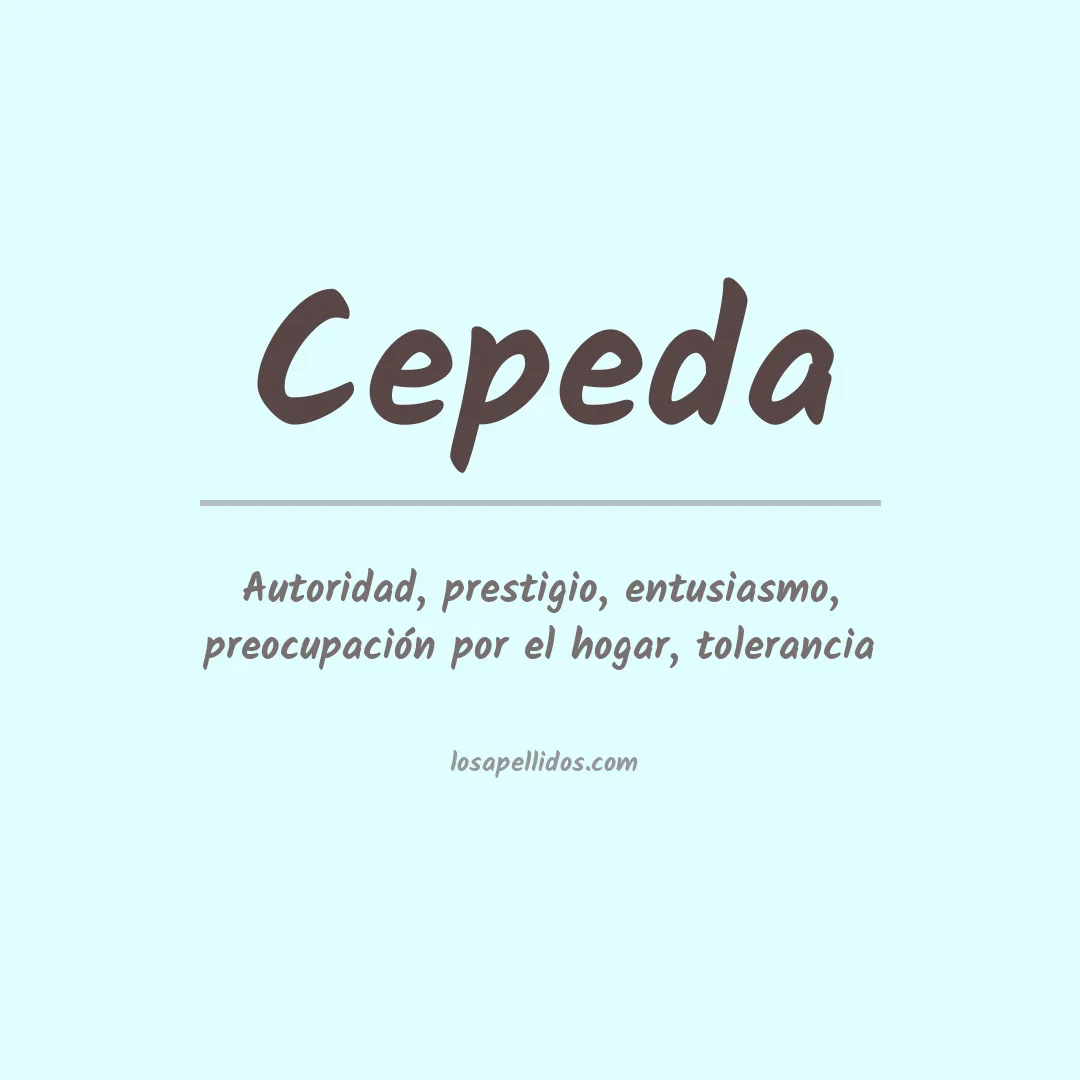 Apellido Cepeda