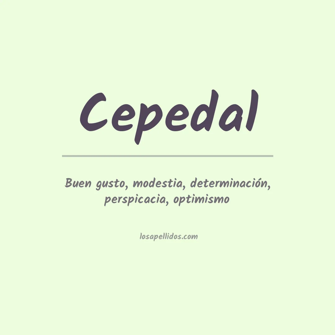 Apellido Cepedal