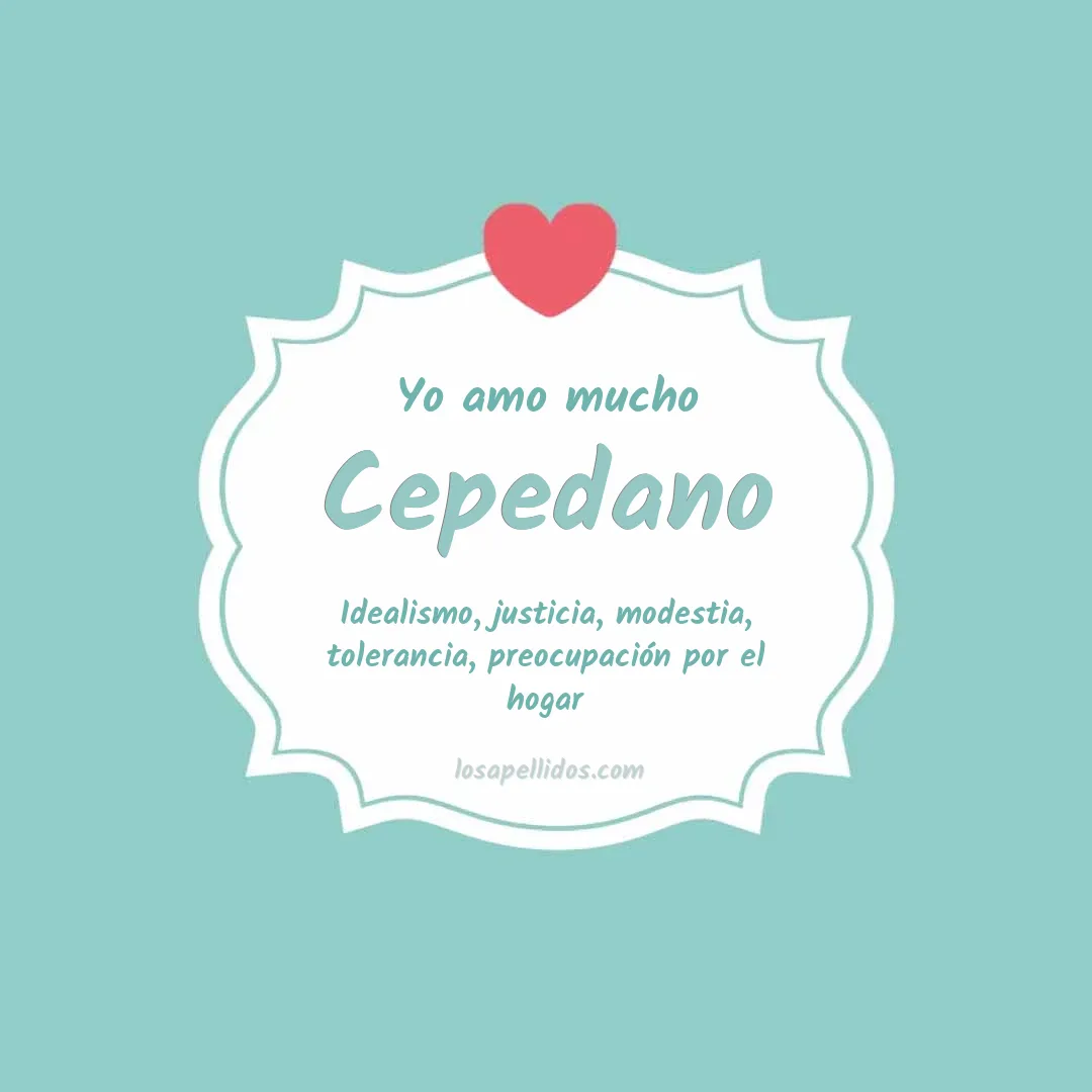 Yo amo mucho Cepedano