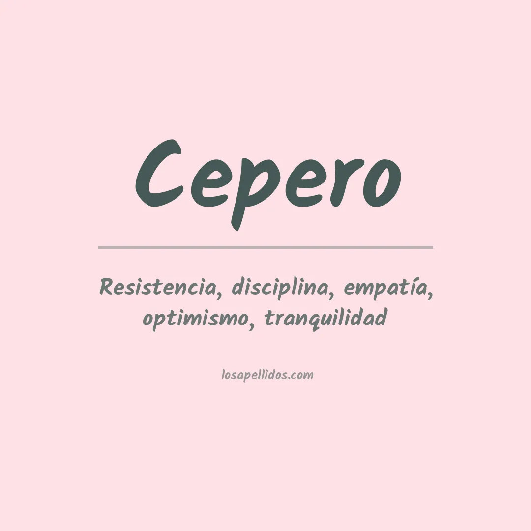 Apellido Cepero