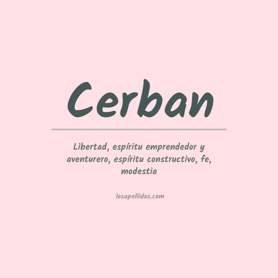 Apellido Cerban