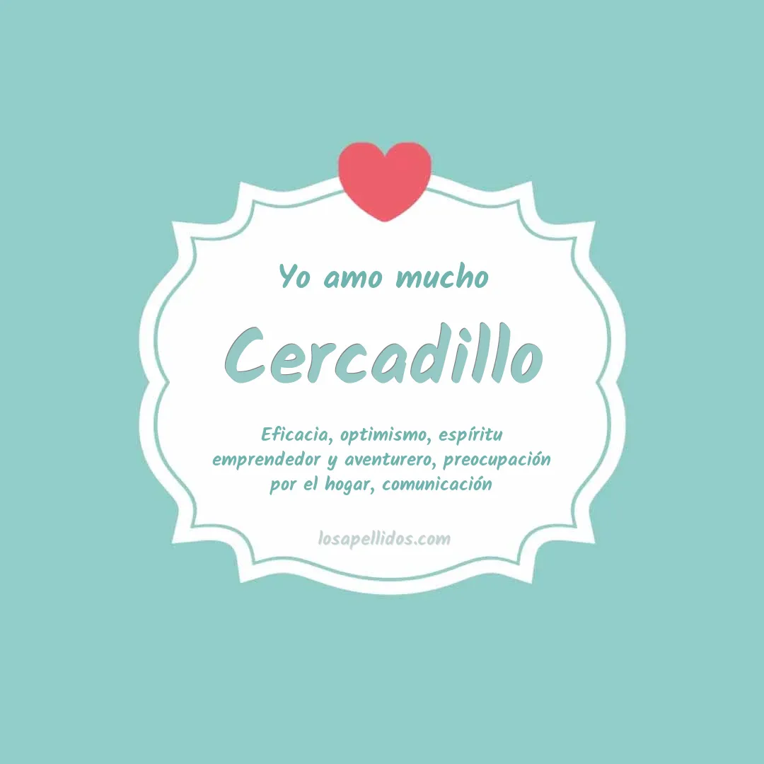 Yo amo mucho Cercadillo