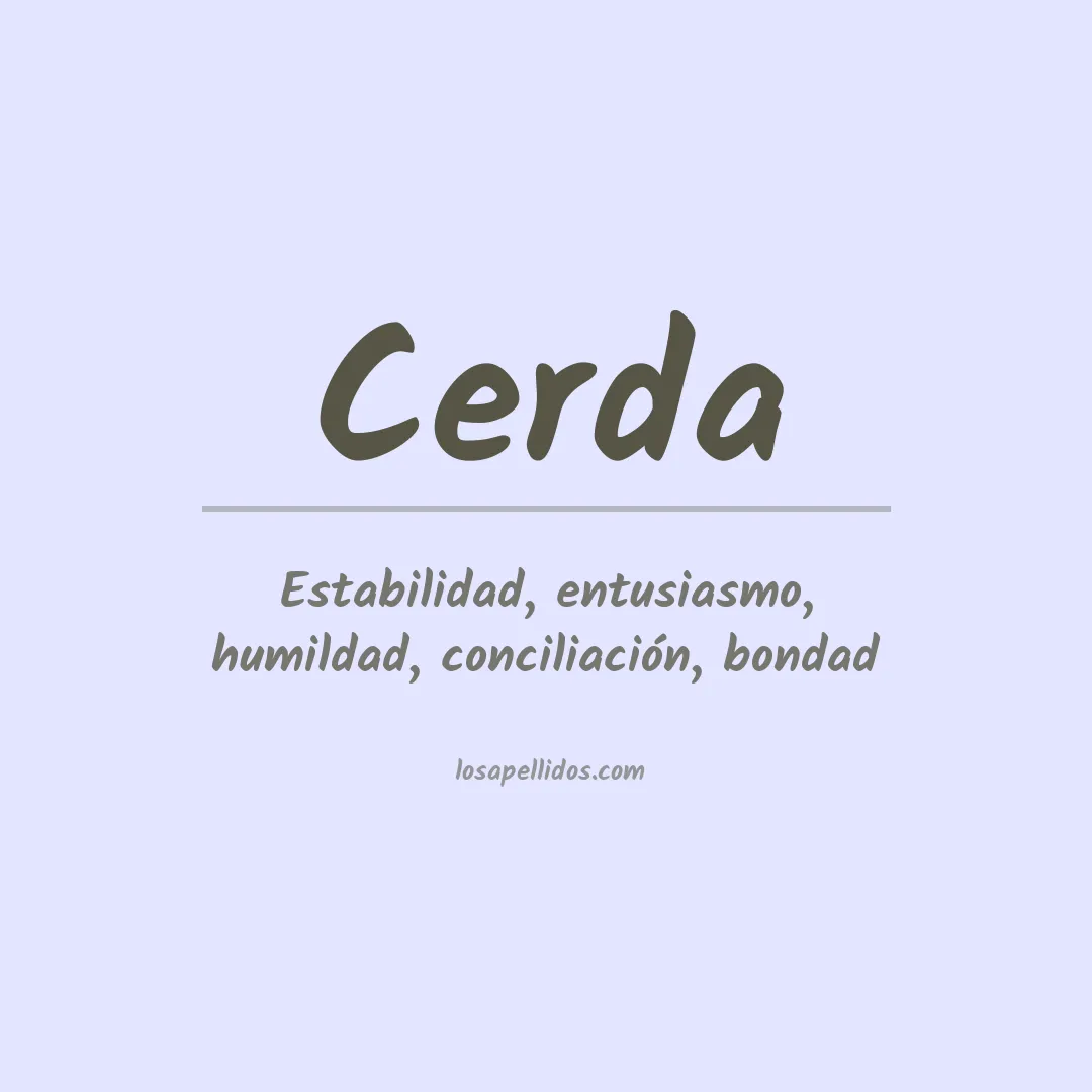 Apellido Cerda