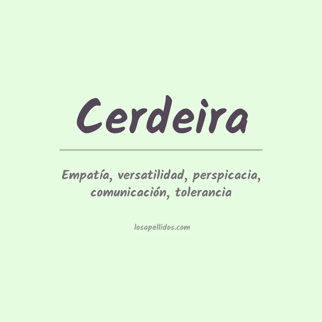 Apellido Cerdeira