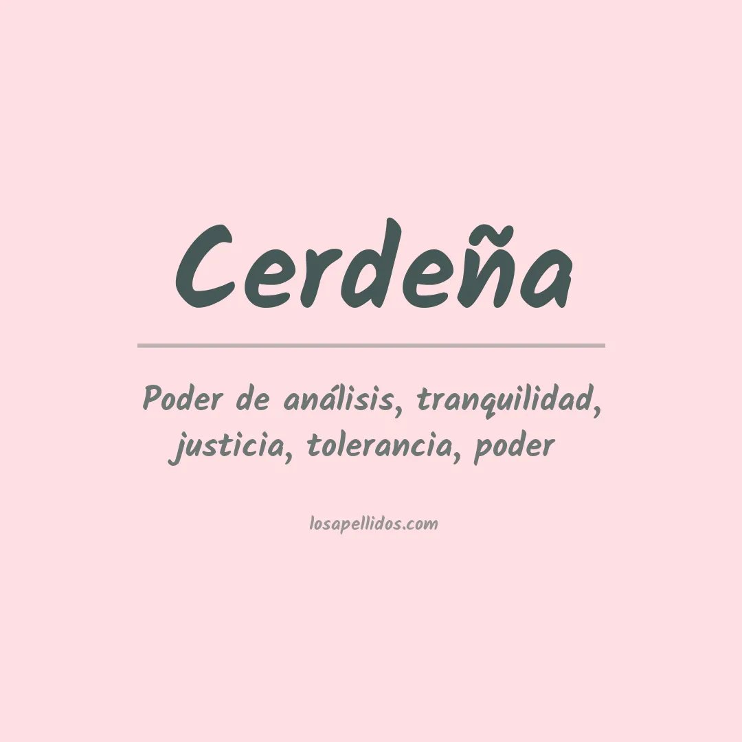 Apellido Cerdeña