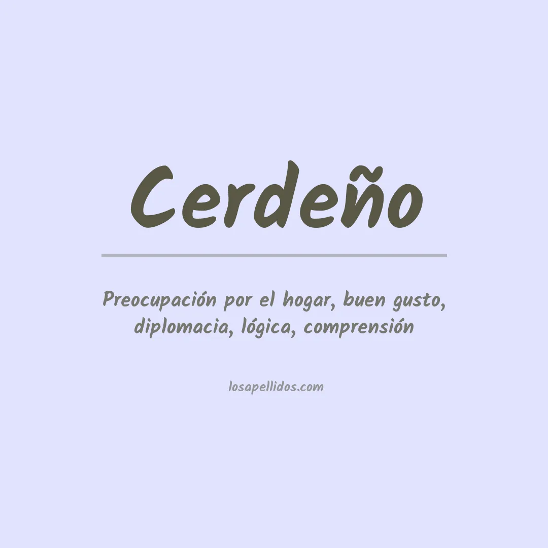 Apellido Cerdeño