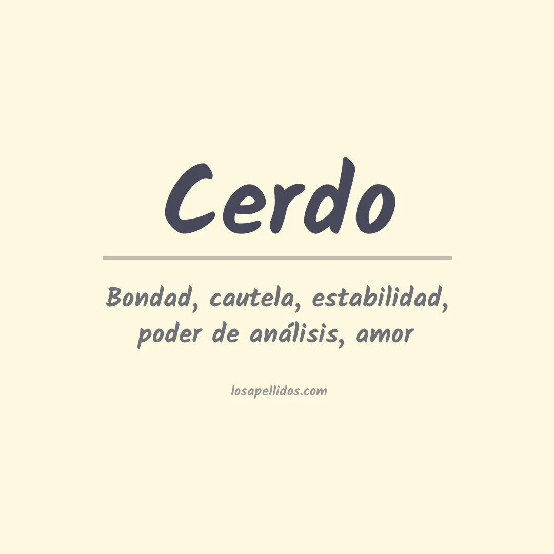 Significado del Apellido Cerdo