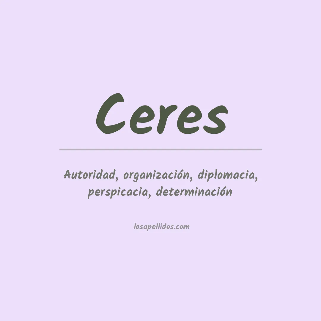 Apellido Ceres
