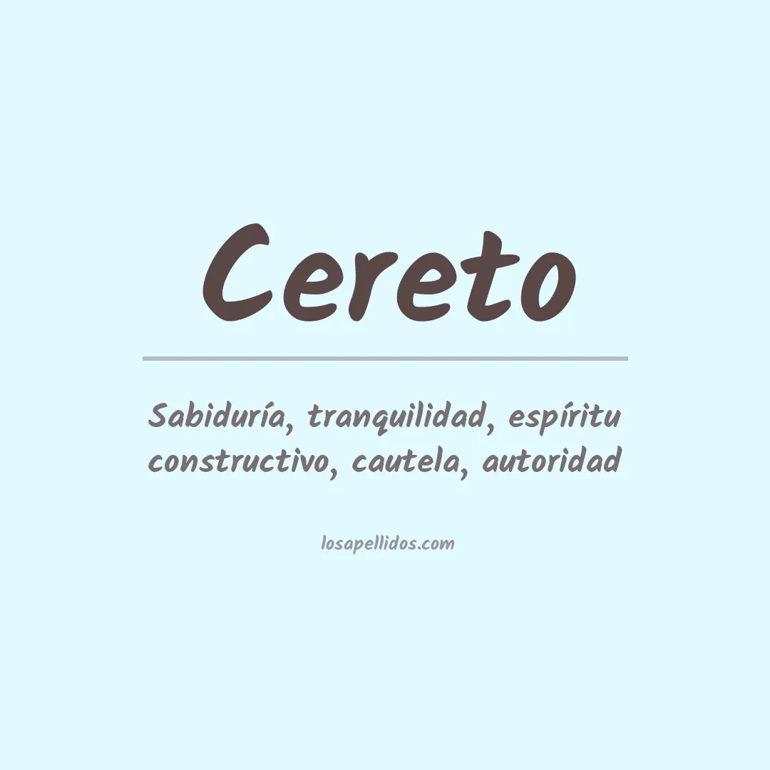 Apellido Cereto