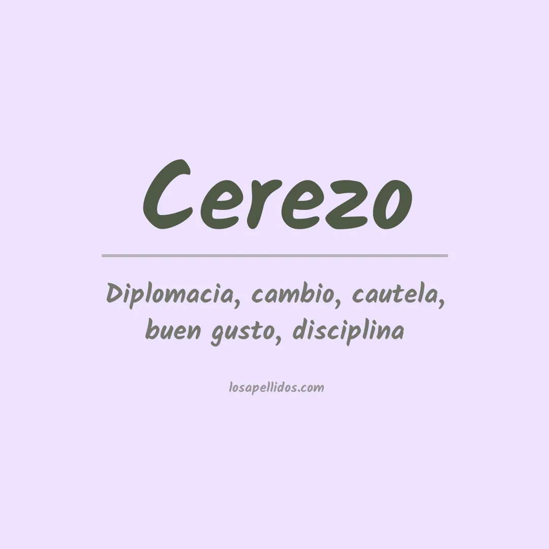 Apellido Cerezo