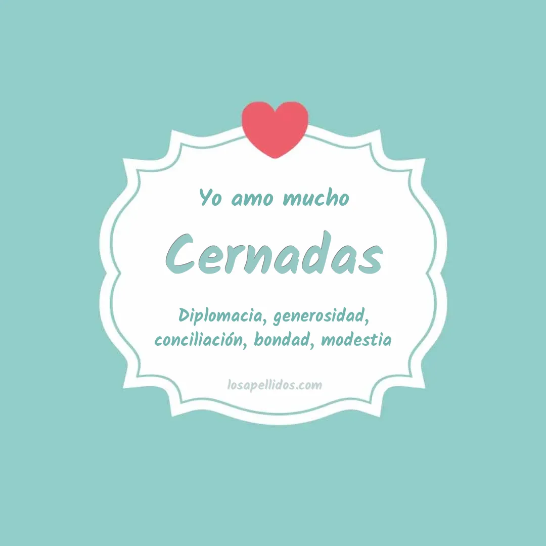 Yo amo mucho Cernadas
