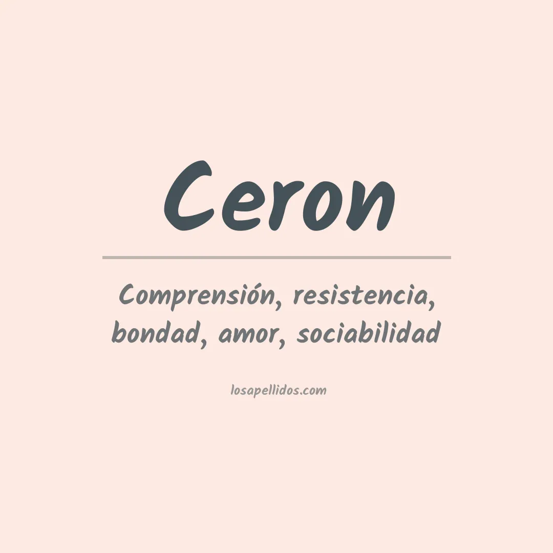 Apellido Ceron
