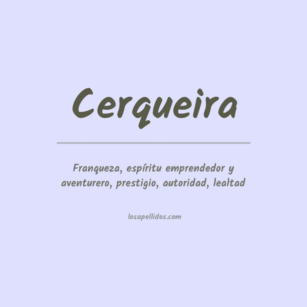 Apellido Cerqueira