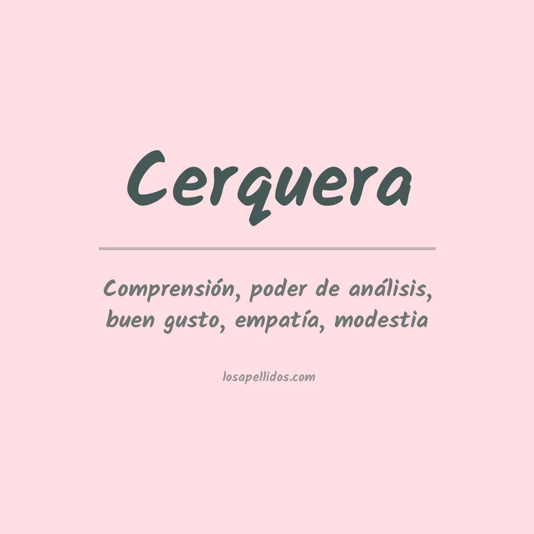 Apellido Cerquera